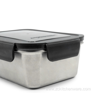 Reusable Three Sizes Rectangle Airtight Bento Food Container